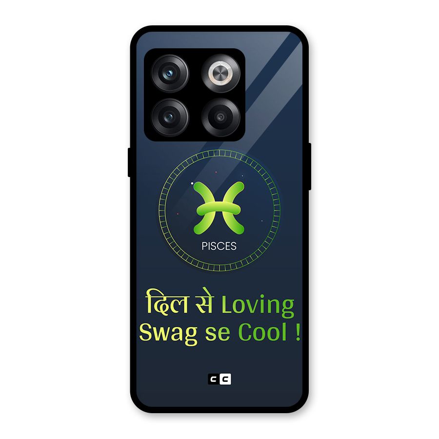 Pisces Swag Glass Back Case for OnePlus 10T
