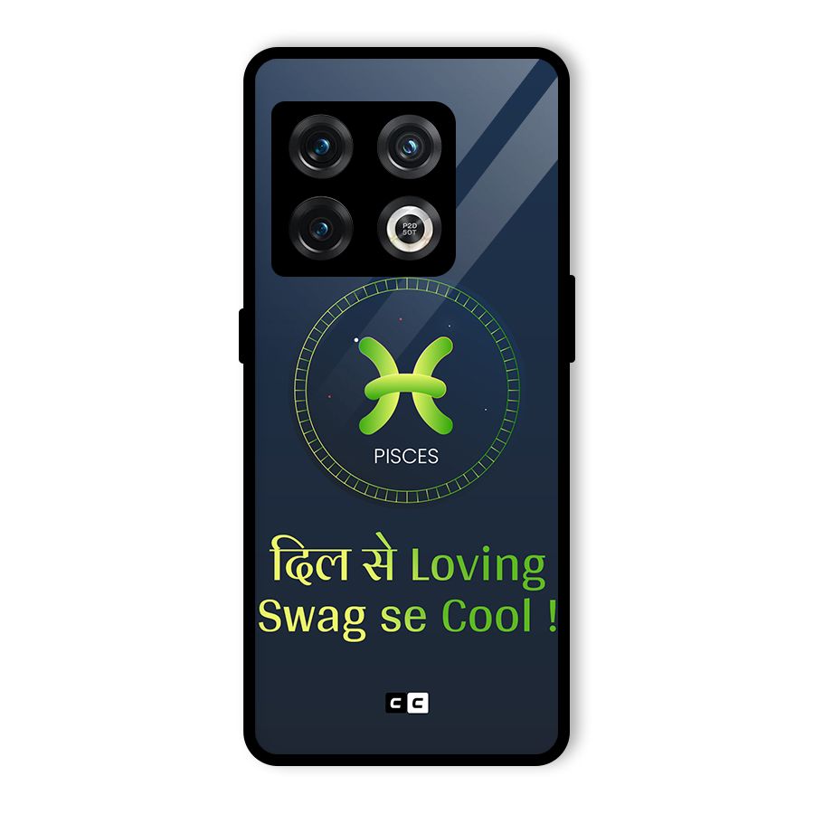 Pisces Swag Glass Back Case for OnePlus 10 Pro 5G
