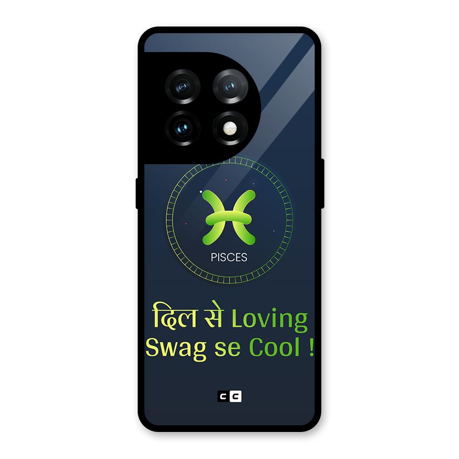Pisces Swag Glass Back Case for OnePlus 11