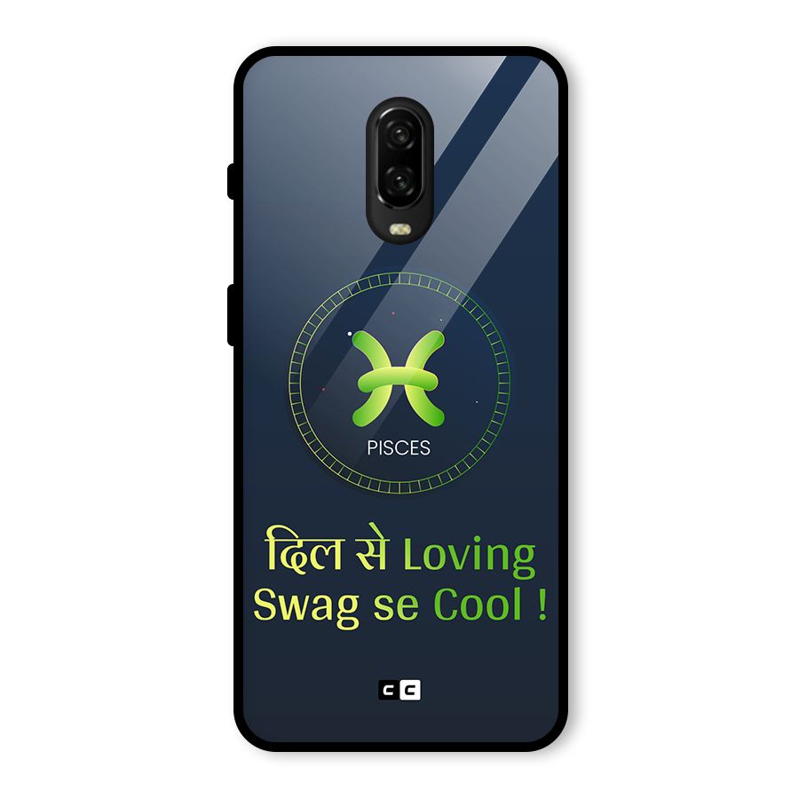Pisces Swag Glass Back Case for OnePlus 6T
