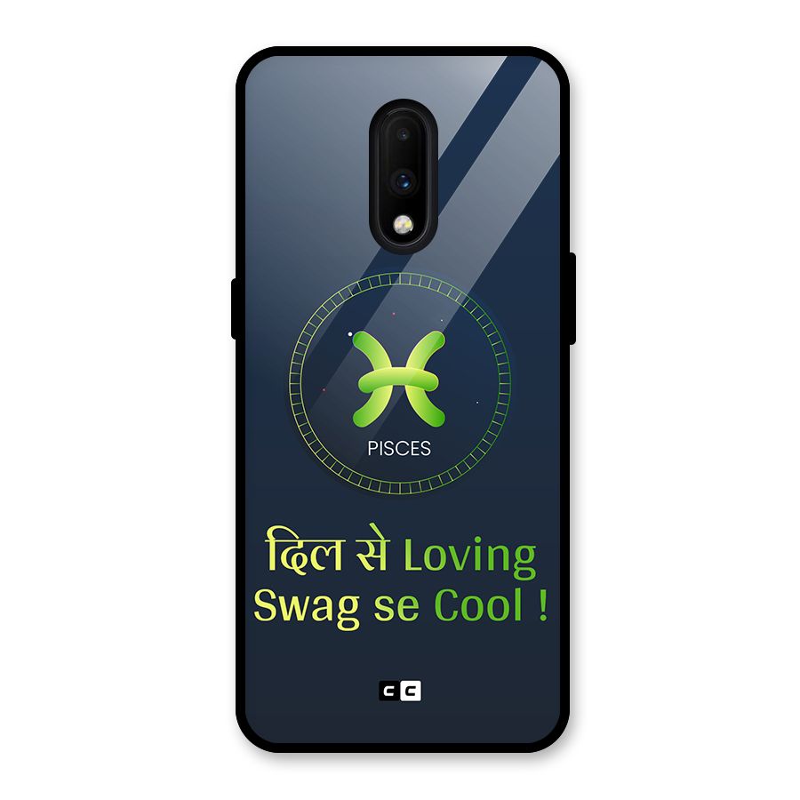 Pisces Swag Glass Back Case for OnePlus 7