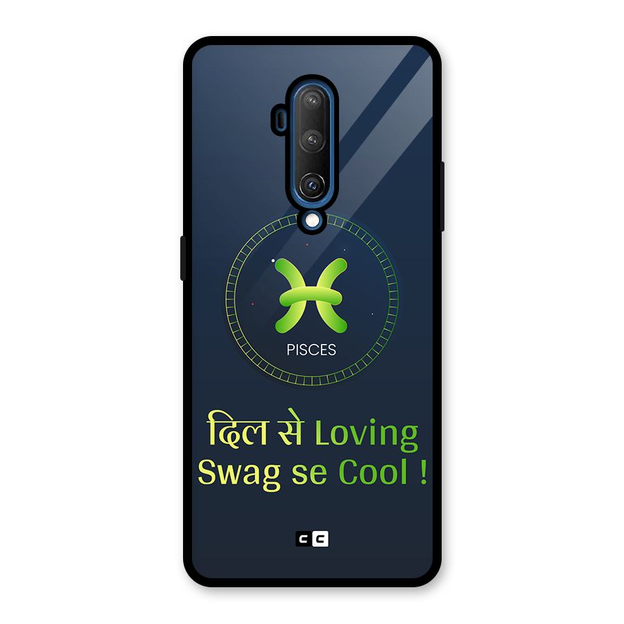 Pisces Swag Glass Back Case for OnePlus 7T Pro