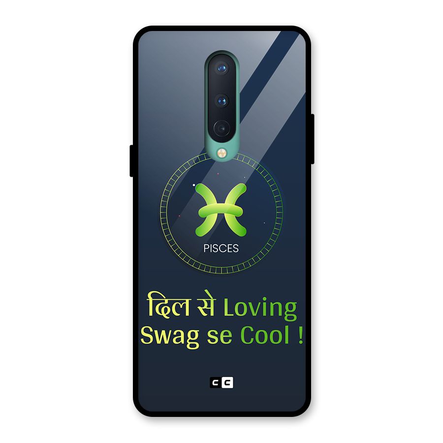 Pisces Swag Glass Back Case for OnePlus 8