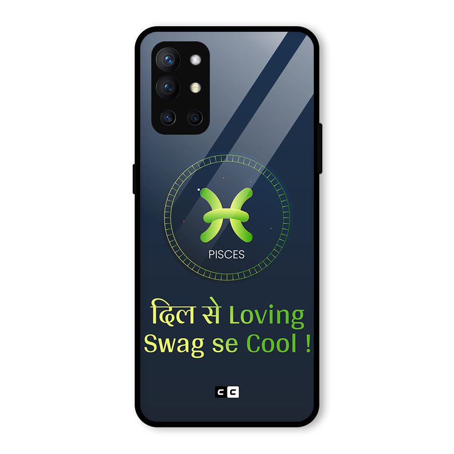 Pisces Swag Glass Back Case for OnePlus 9R