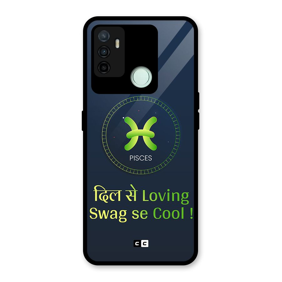 Pisces Swag Glass Back Case for Oppo A53