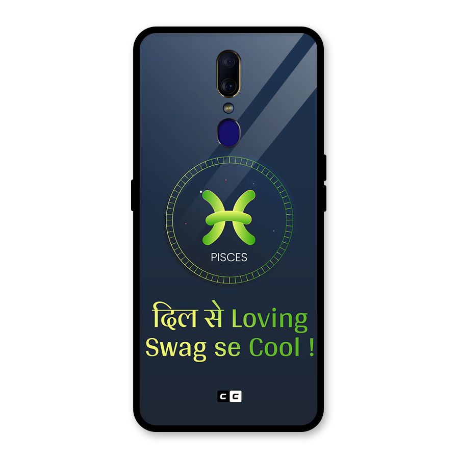 Pisces Swag Glass Back Case for Oppo F11