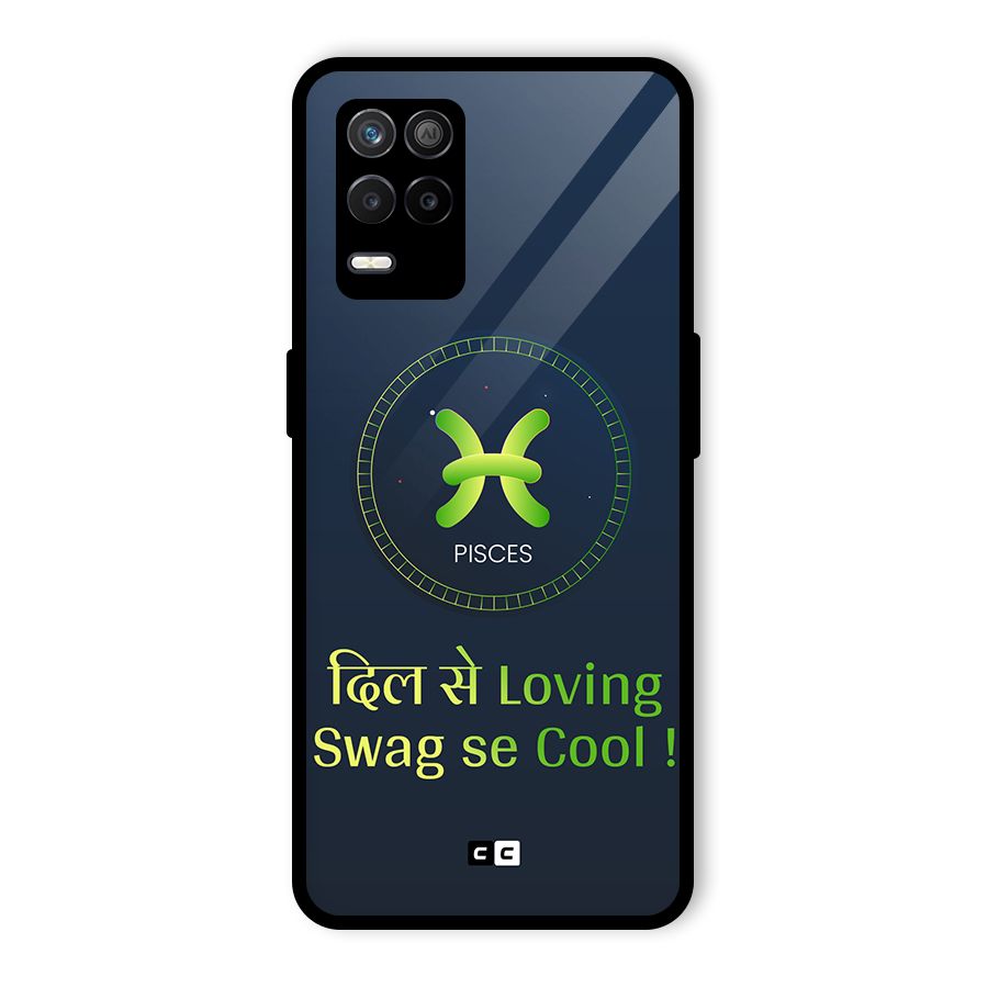 Pisces Swag Glass Back Case for Realme 8 5G