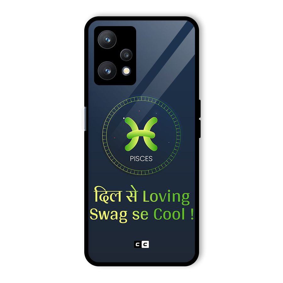 Pisces Swag Glass Back Case for Realme 9 Pro 5G