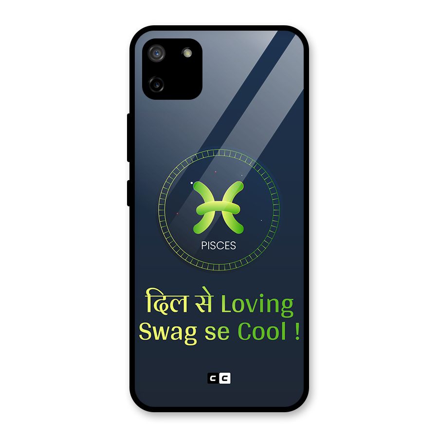 Pisces Swag Glass Back Case for Realme C11