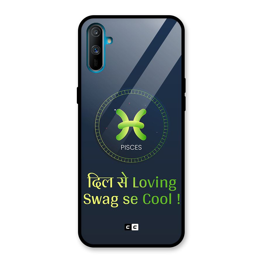 Pisces Swag Glass Back Case for Realme C3