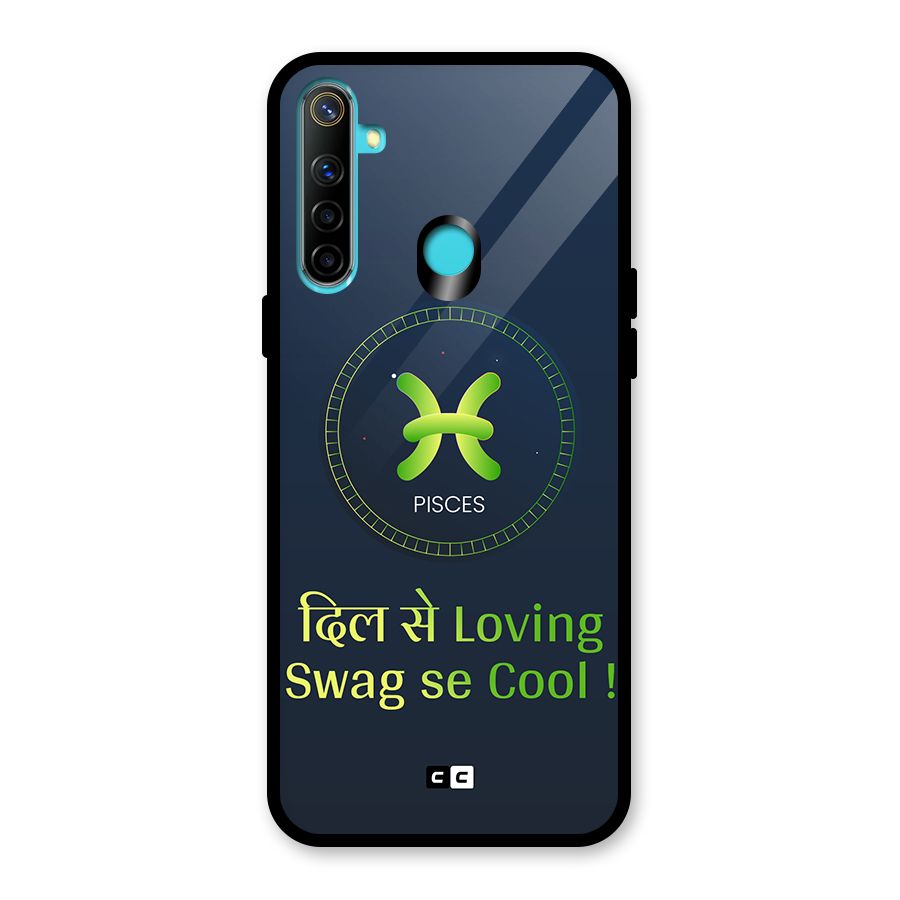 Pisces Swag Glass Back Case for Realme Narzo 10