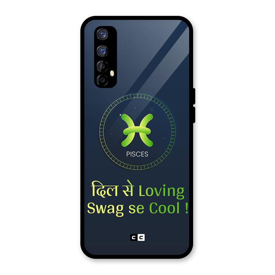 Pisces Swag Glass Back Case for Realme Narzo 20 Pro