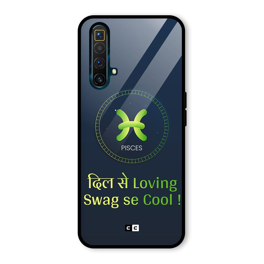 Pisces Swag Glass Back Case for Realme X3