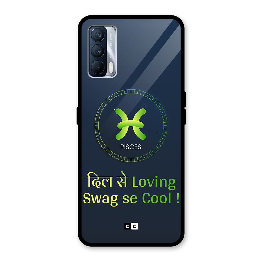 Pisces Swag Glass Back Case for Realme X7