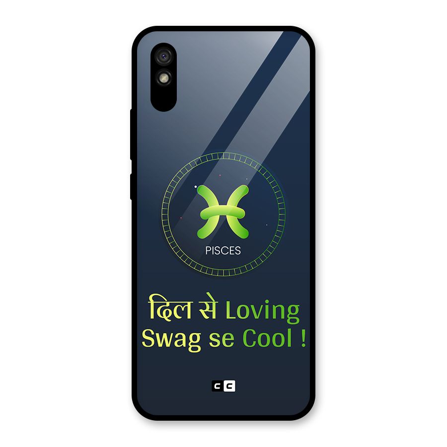 Pisces Swag Glass Back Case for Redmi 9i