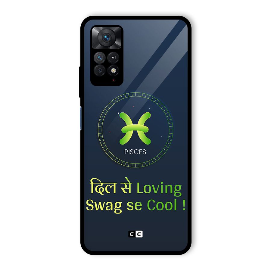 Pisces Swag Glass Back Case for Redmi Note 11 Pro Plus 5G