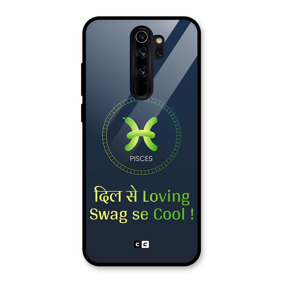 Pisces Swag Glass Back Case for Redmi Note 8 Pro