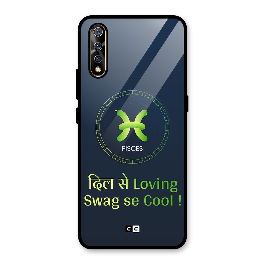 Pisces Swag Glass Back Case for Vivo S1