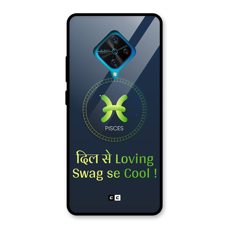Pisces Swag Glass Back Case for Vivo S1 Pro
