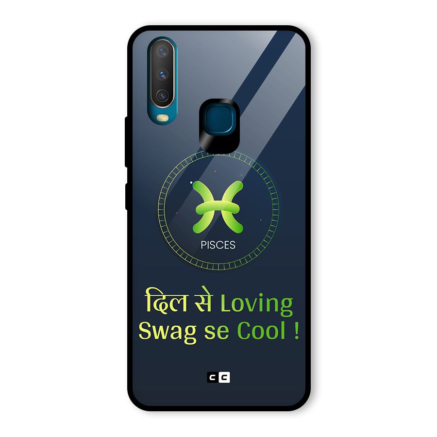 Pisces Swag Glass Back Case for Vivo U10