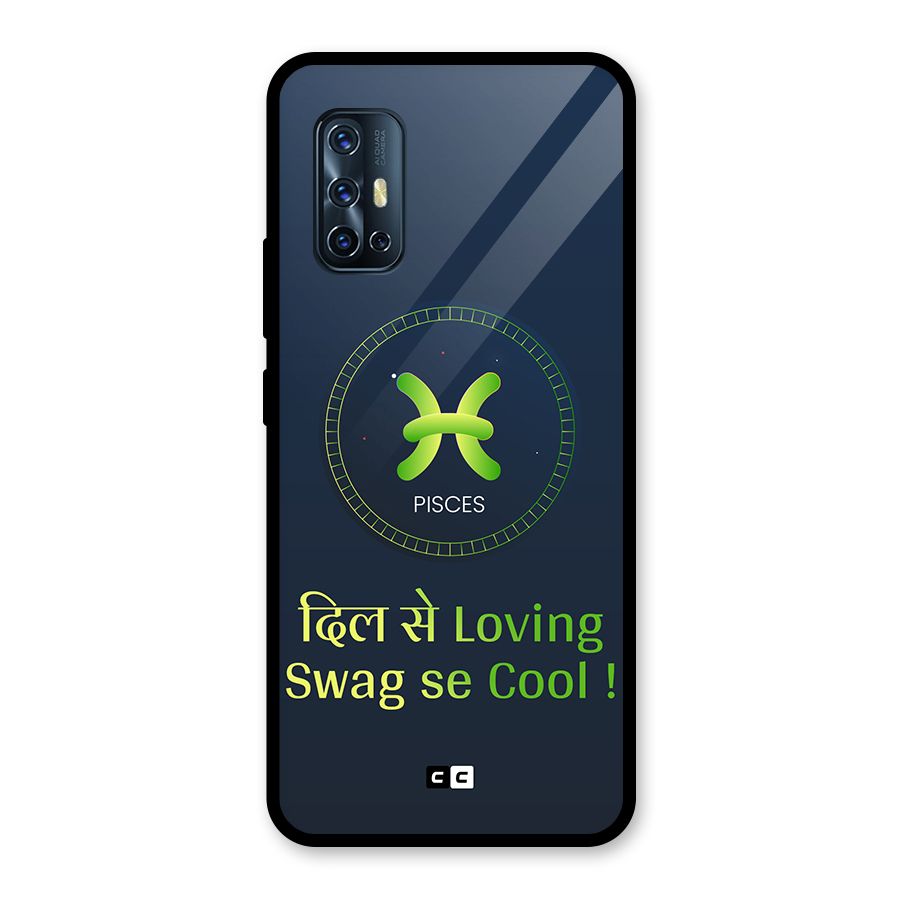 Pisces Swag Glass Back Case for Vivo V17