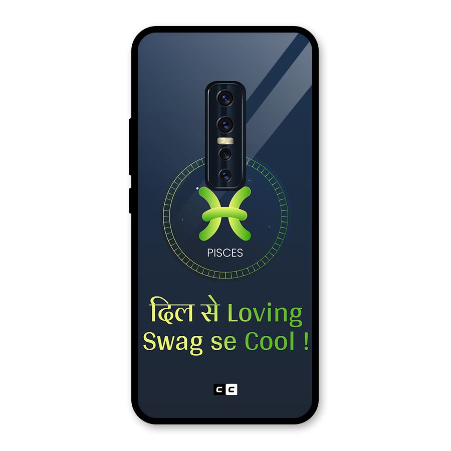 Pisces Swag Glass Back Case for Vivo V17 Pro