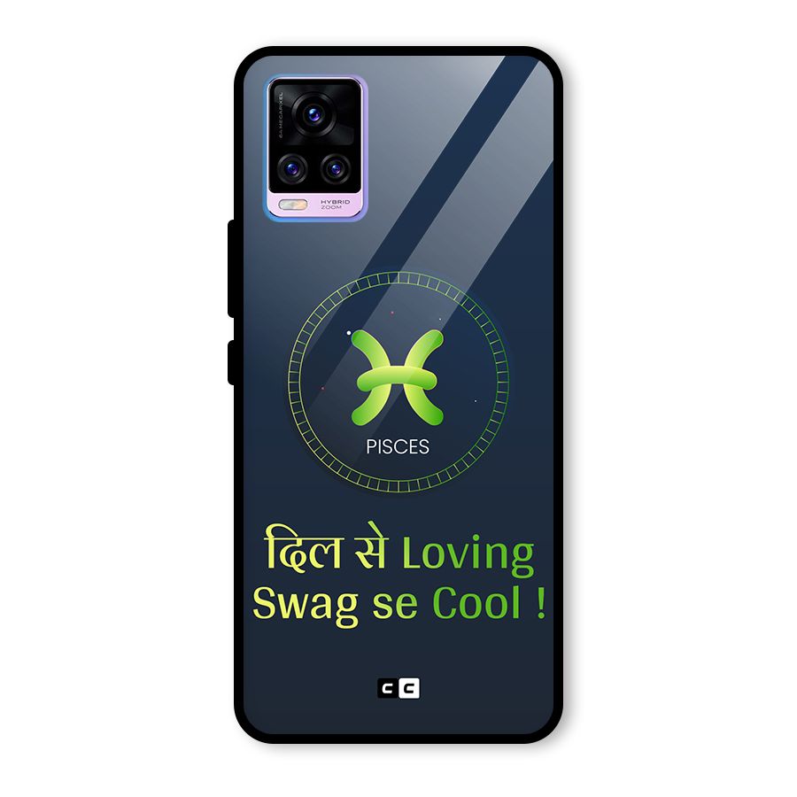 Pisces Swag Glass Back Case for Vivo V20 Pro