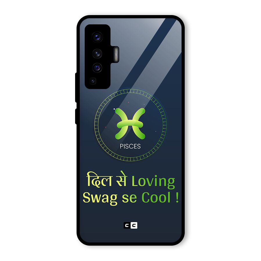 Pisces Swag Glass Back Case for Vivo X50