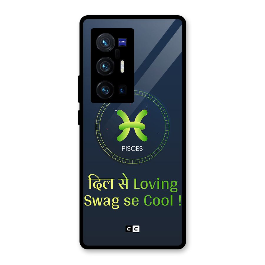 Pisces Swag Glass Back Case for Vivo X70 Pro Plus