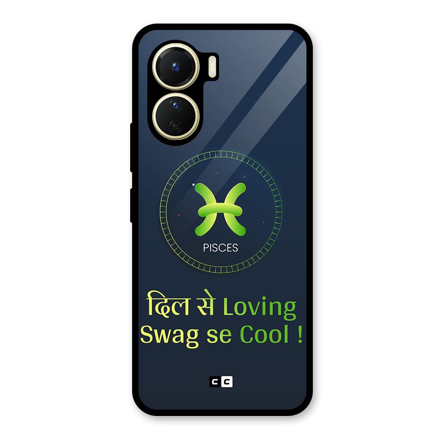 Pisces Swag Glass Back Case for Vivo Y16