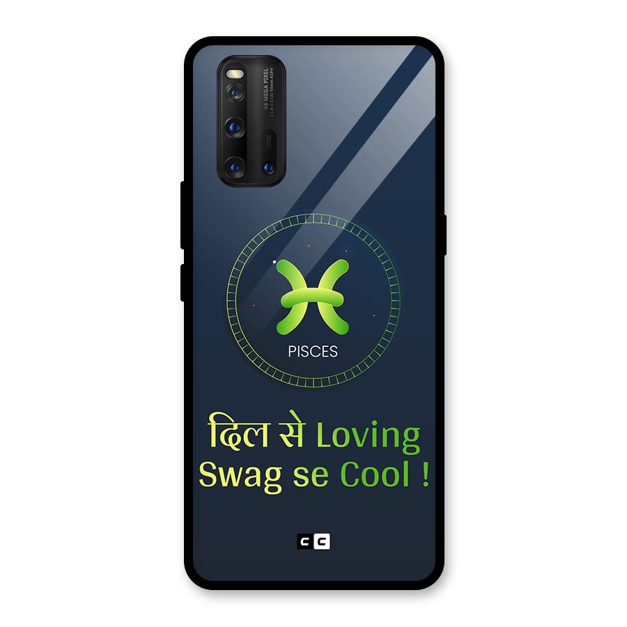 Pisces Swag Glass Back Case for Vivo iQOO 3