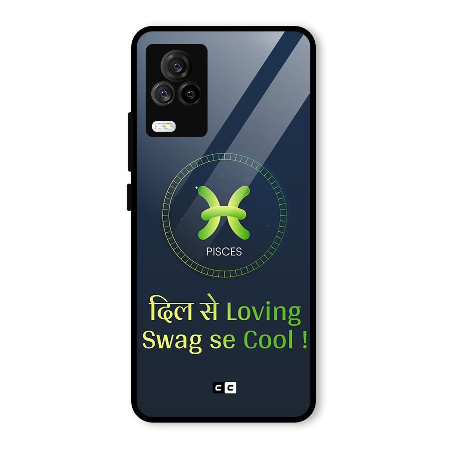 Pisces Swag Glass Back Case for Vivo iQOO 7 Legend 5G