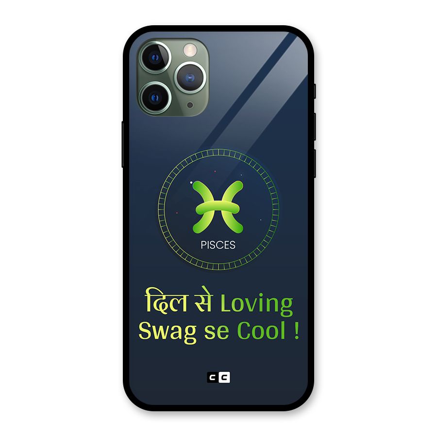 Pisces Swag Glass Back Case for iPhone 11 Pro