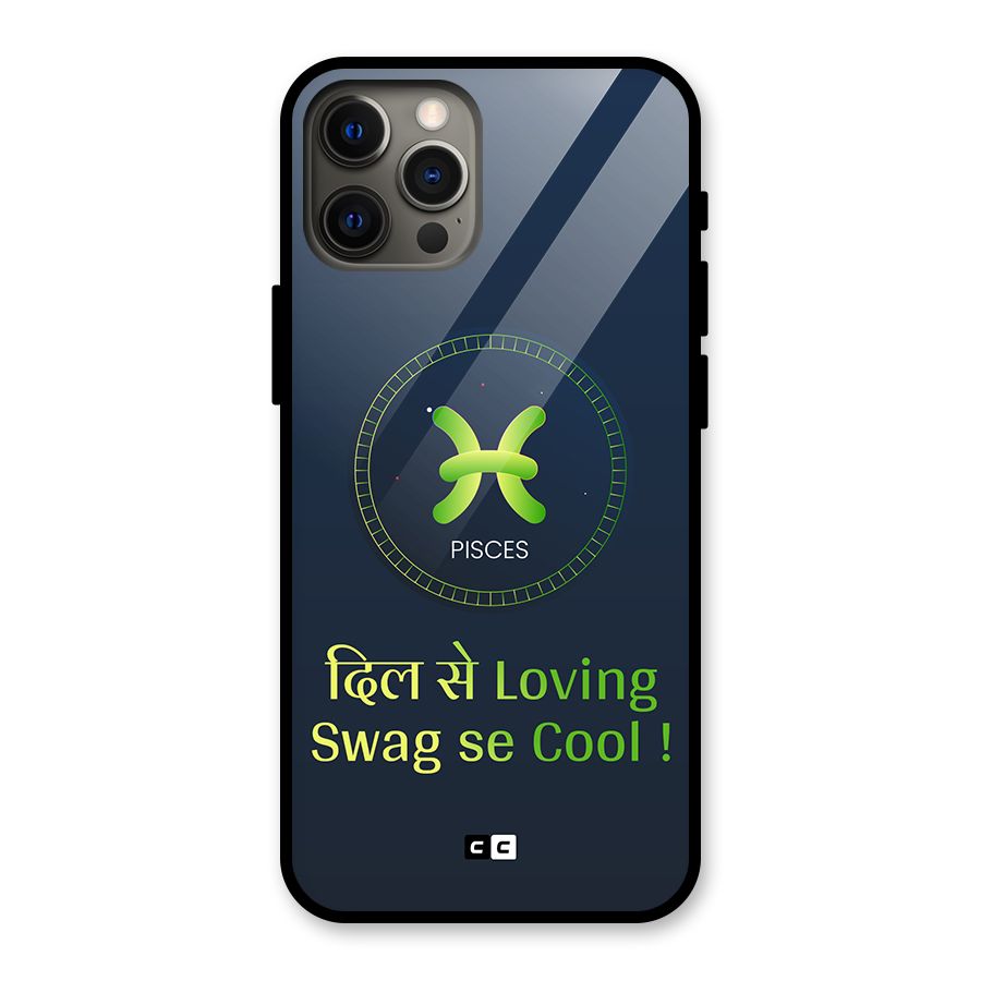 Pisces Swag Glass Back Case for iPhone 12 Pro Max