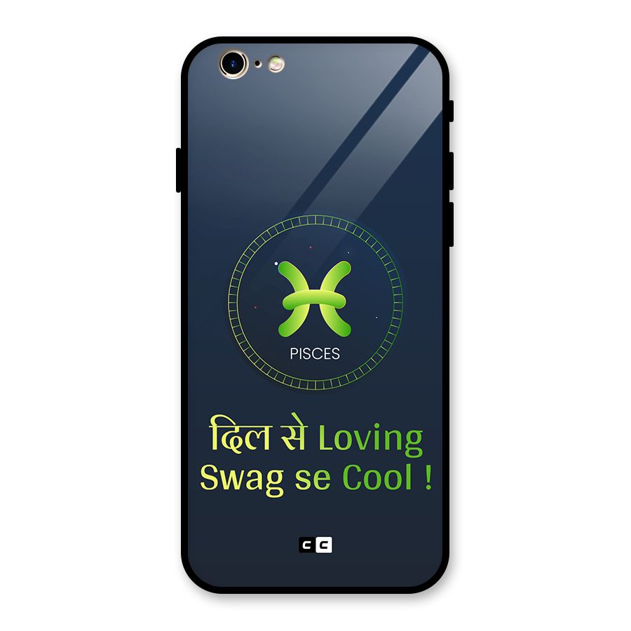 Pisces Swag Glass Back Case for iPhone 6 6S