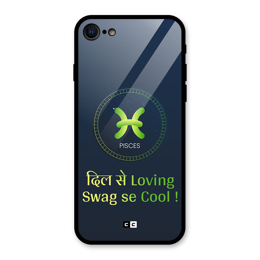 Pisces Swag Glass Back Case for iPhone 7