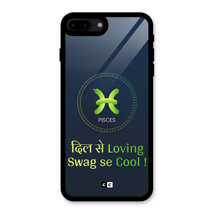 Pisces Swag Glass Back Case for iPhone 8 Plus