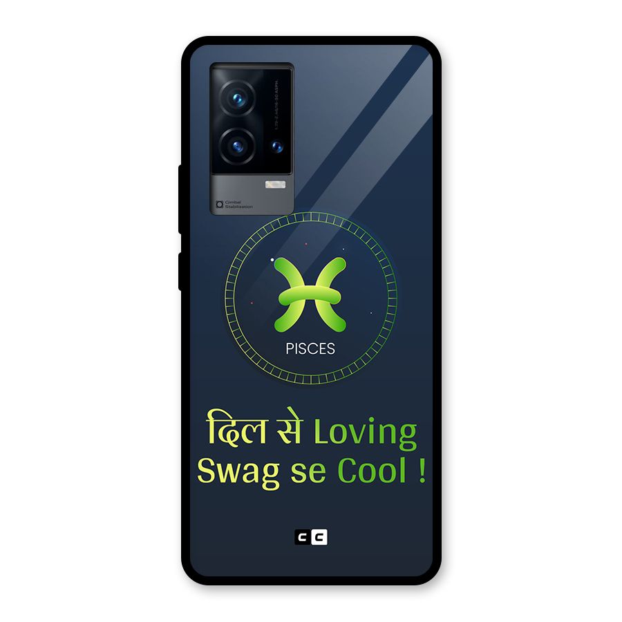 Pisces Swag Glass Back Case for iQOO 9 5G