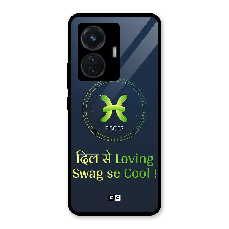 Pisces Swag Glass Back Case for iQOO Z6 44W