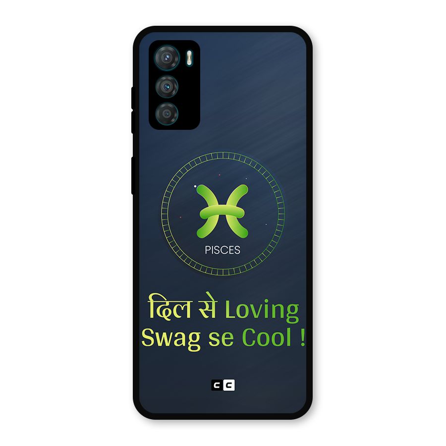 Pisces Swag Metal Back Case for Moto G42