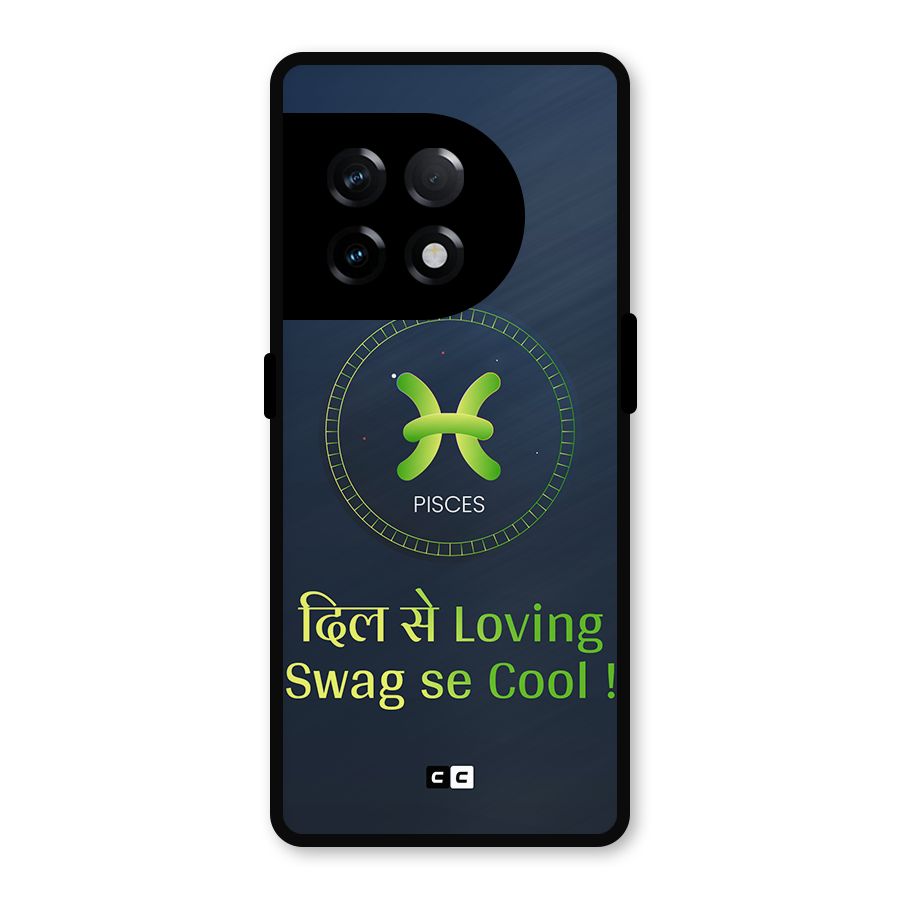 Pisces Swag Metal Back Case for OnePlus 11R