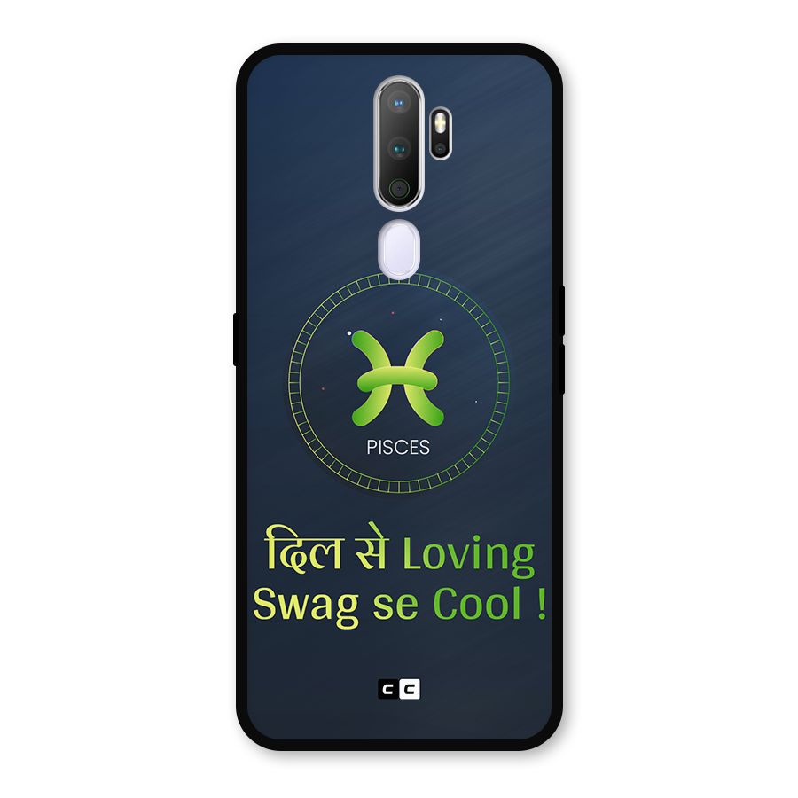 Pisces Swag Metal Back Case for Oppo A9 (2020)