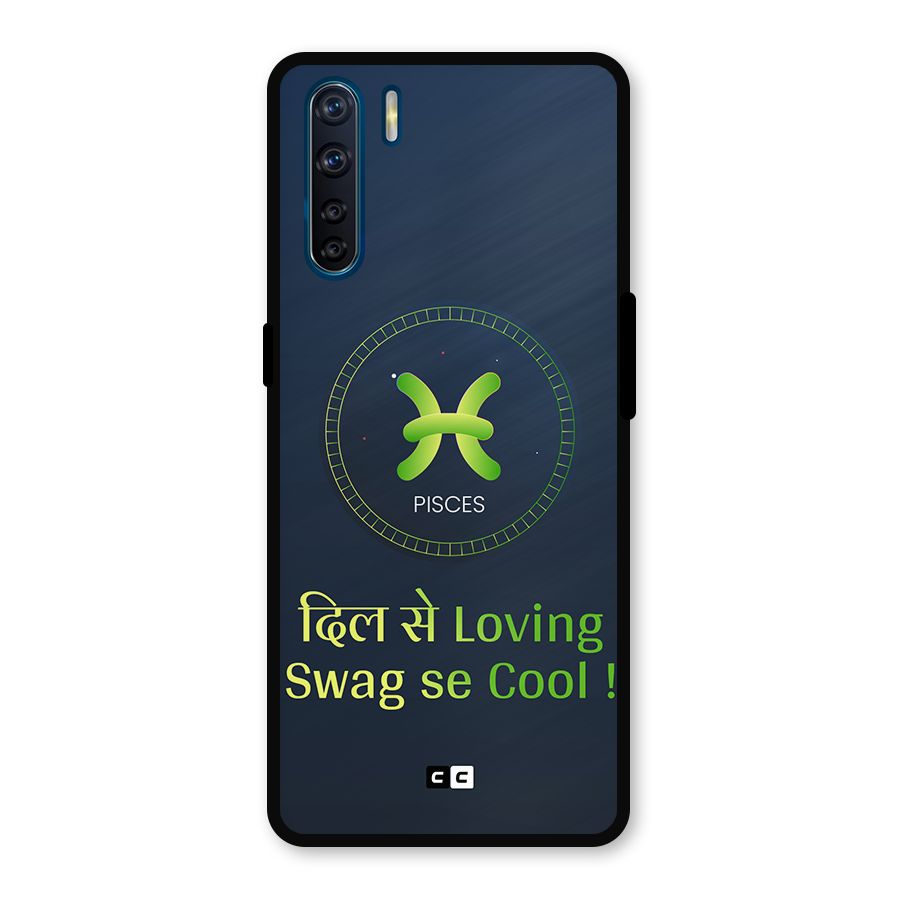 Pisces Swag Metal Back Case for Oppo F15