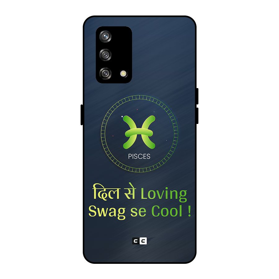 Pisces Swag Metal Back Case for Oppo F19