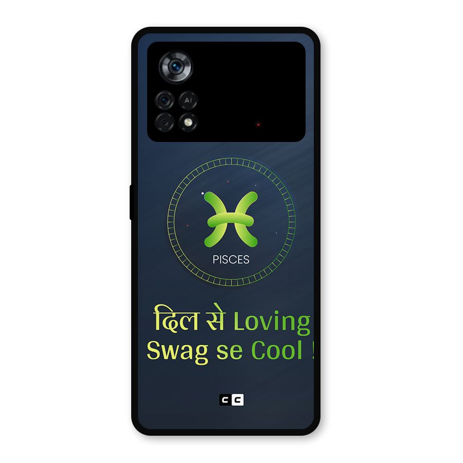 Pisces Swag Metal Back Case for Poco X4 Pro 5G