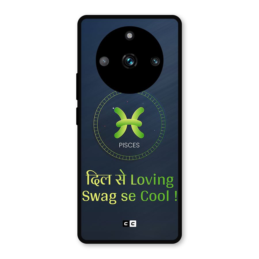 Pisces Swag Metal Back Case for Realme 11 Pro