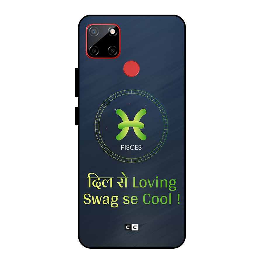 Pisces Swag Metal Back Case for Realme C12
