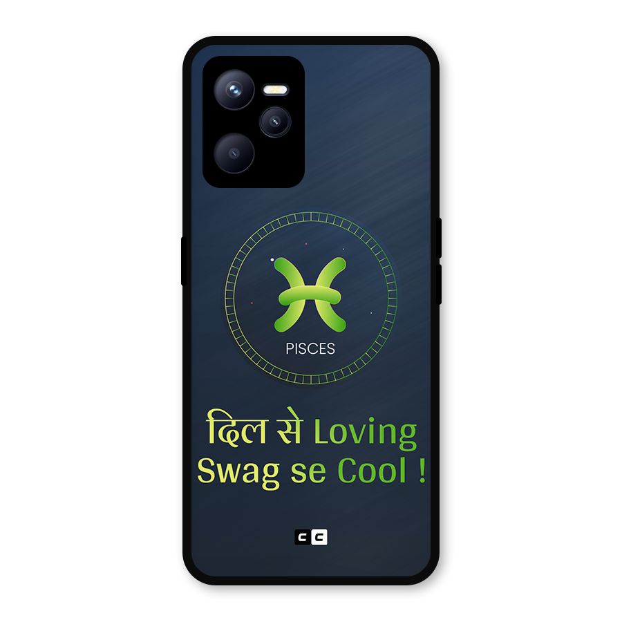 Pisces Swag Metal Back Case for Realme C35