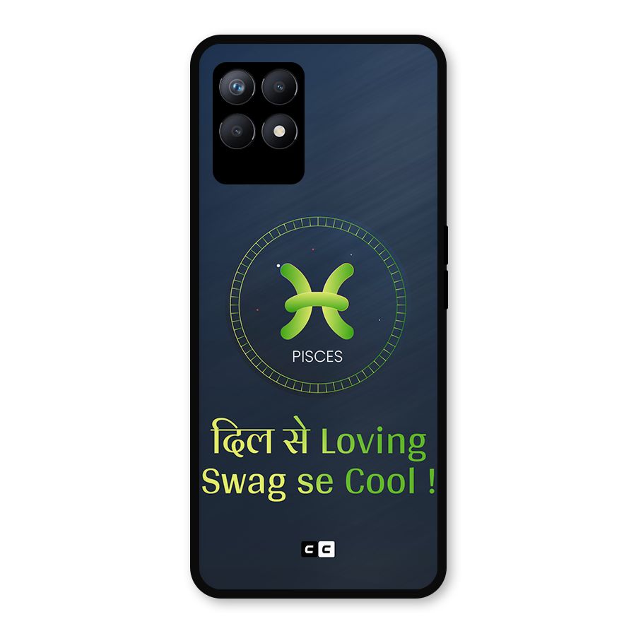 Pisces Swag Metal Back Case for Realme Narzo 50
