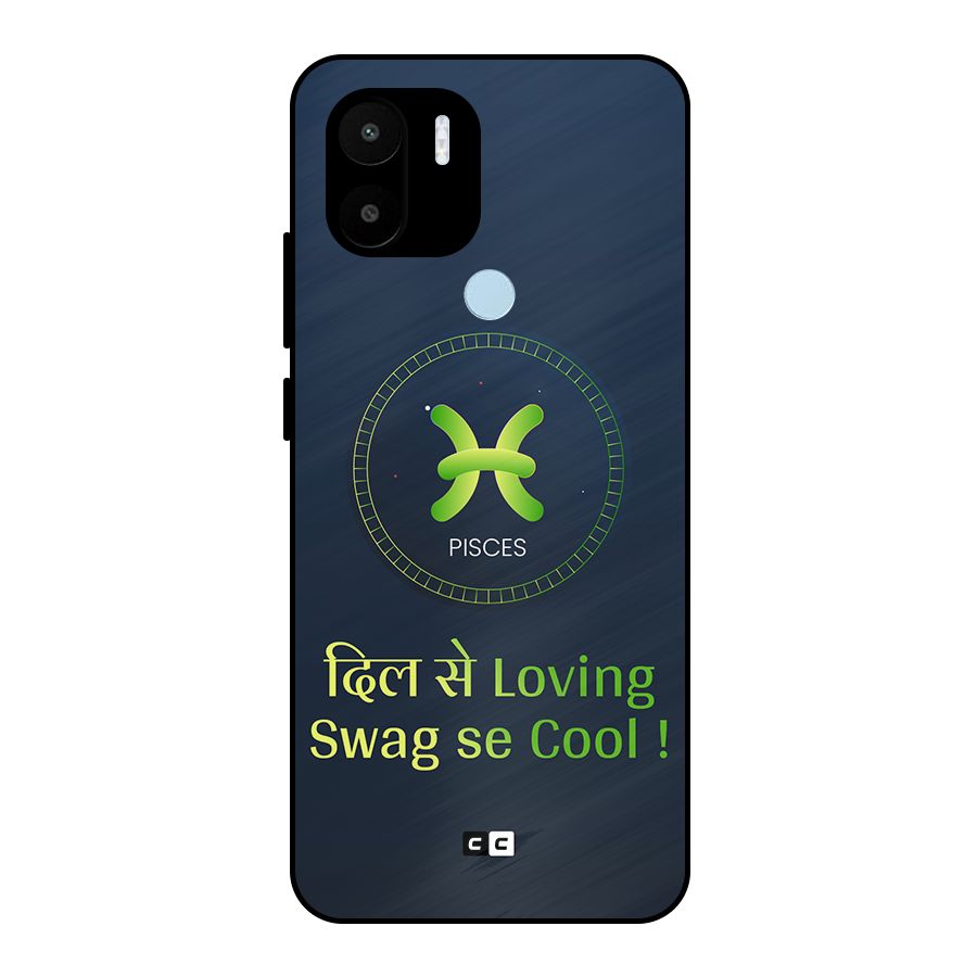 Pisces Swag Metal Back Case for Redmi A2 Plus